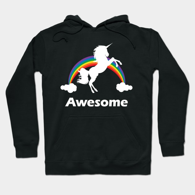 Awesome Unicorn Shirt Hoodie by Nonstop Shirts